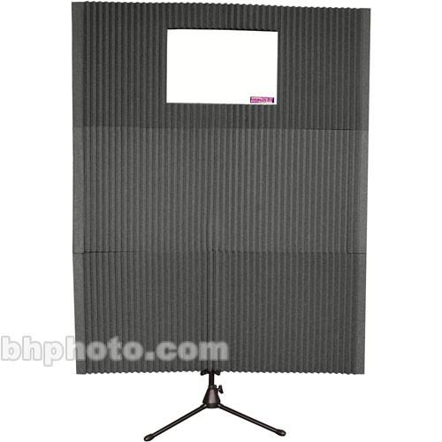 Auralex MAX-Wall 211 - Two 20" x 48" x 4 3 8" Mobile Acoustic Panels, One 20" x 48" x 4 3 8" Mobile Acoustic Panel with Window Cut-Out, One MAX-Stand and One MAX-Clamp