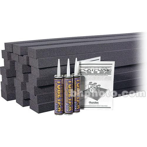 Auralex PlatFoam - 2" x 4" x 48" High-Density Foam Riser Supports - 24 Pieces with 3 Tubes of Tubetak Pro Adhesive
