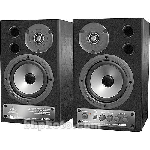 Behringer MS-20 - 20-Watt 24 192 Digital Stereo Nearfield Monitors with SPDIF and Optical Inputs - Pair