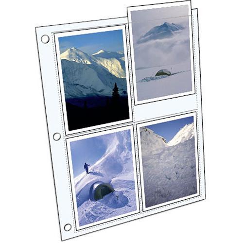 ClearFile Archival Elite Heavy Weight Print Page - Holds 8 4x5" Photos - 10 Pack