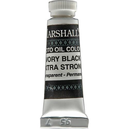 Marshall Retouching Oil Color Paint Extra Strong: Ivory Black - 1 2x2" Tube