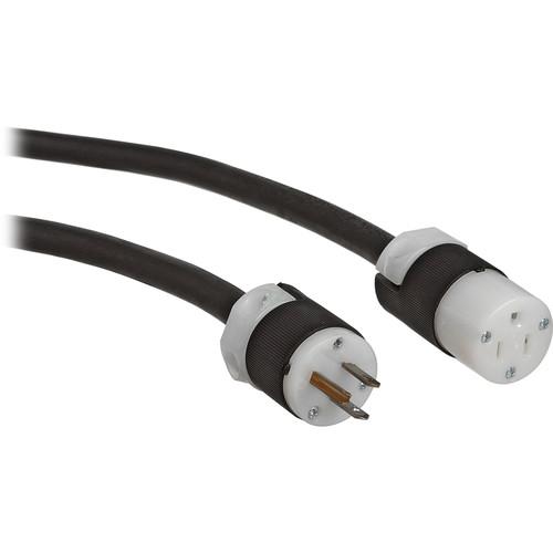 Mole-Richardson House Extension Cable, Edison Plug - 20 Amp - 25