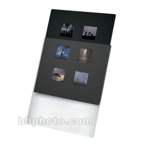 Print File Overmat - 11 x 14" - Holds Six 6x6cm Transparencies - 10 Pack