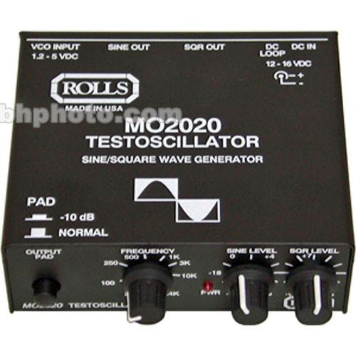 Rolls MO2020 Testoscillator Generates Sine and Square Waves at Variable Frequency Range from 20Hz to 24kHz