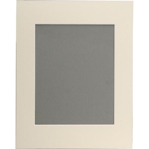 Savage ProMatte Pre-Cut Museum Mat - Single Whitecore - 11 x 14" with 8 x 10" Opening - Ivory