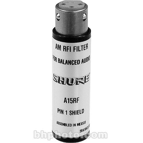 Shure A15RF In-Line 3-Pin XLR Radio Frequency Attenuator