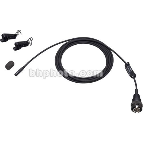 Sony ECM-88BC - Miniature Omni-Directional Lavalier Microphone with 4-pin Hirose Connector for WRT-822B and WRT-8B Bodypack Transmitters