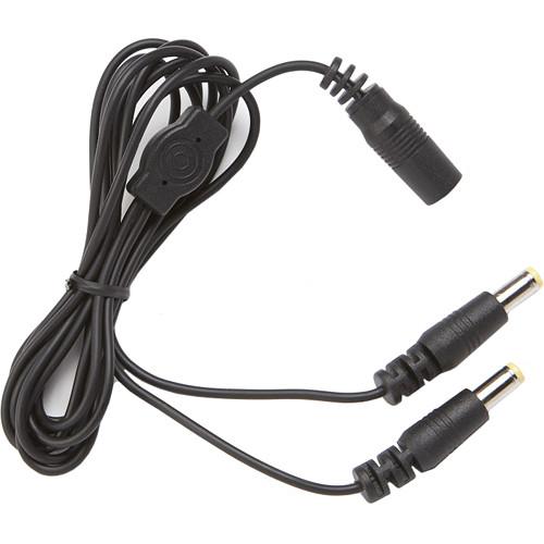 BB&S Lighting 1-to-2 Split Power Cable with 2.1mm Connectors for Pipeline LED System