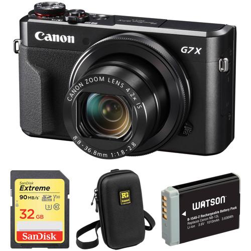 Canon PowerShot G7 X Mark II Digital Camera with Free Accessory Kit