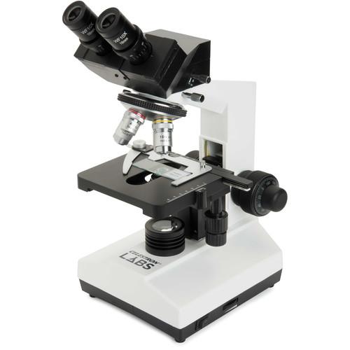 CELESTRON LABS CB2000C Compound Binocular Microscope with 5.5 x 5.5" Mechanical Stage