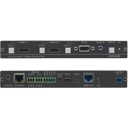 Kramer UHD HDMI VGA RS-232 Audio over HDBaseT Transmitter & Step-In Commander