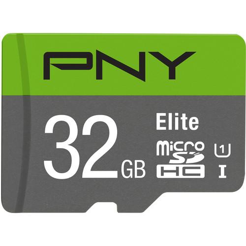 PNY Technologies 32GB Elite UHS-I microSDHC Memory Card