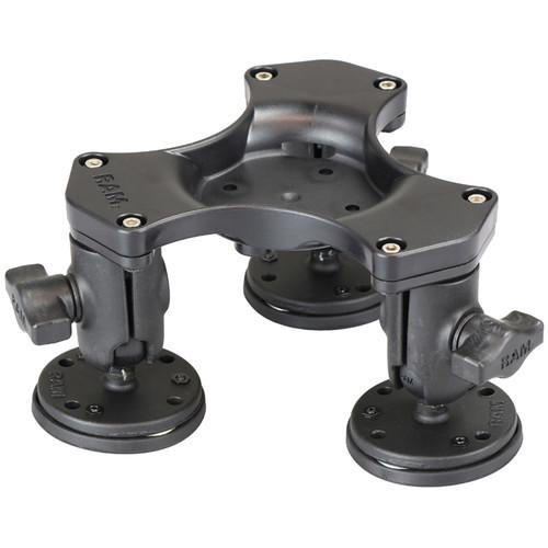RAM MOUNTS Triple Ball & Socket Adapter with Triple Magnetic Bases for Select Mount