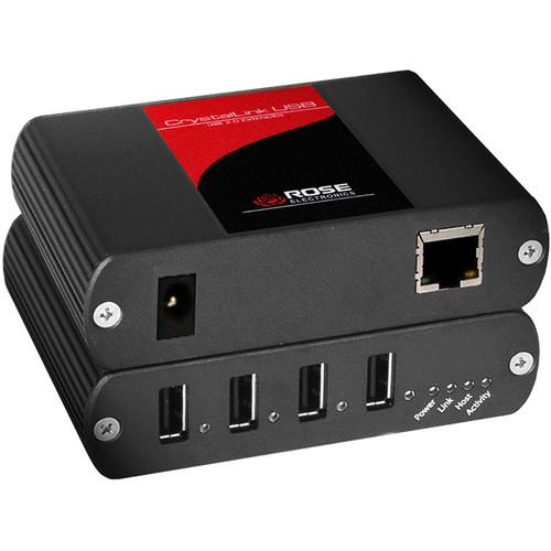 Rose Electronics CrystalLink USB 2.0 Extender Kit with 1 CAT5 Port & Power Supply