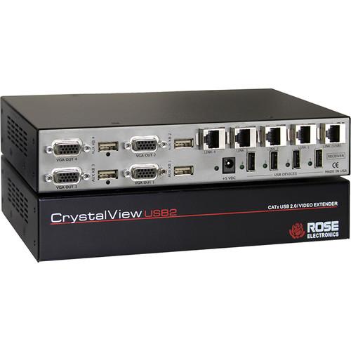Rose Electronics CrystalView USB2 2.0 Single VGA CATx Extender