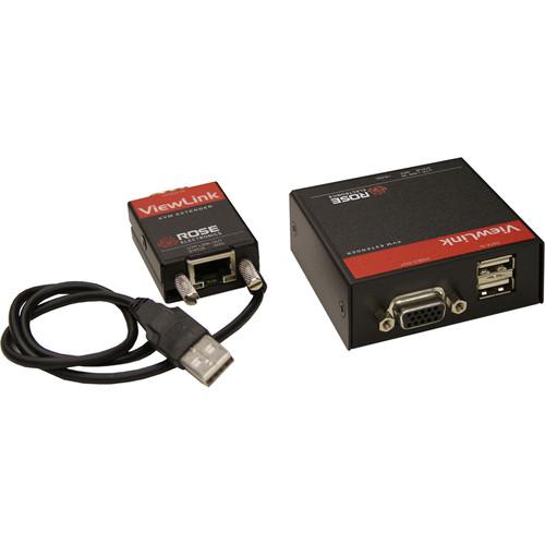 Rose Electronics ViewLink CATx Single Access PS 2 VGA KVM Extender Kit with Auto EQ