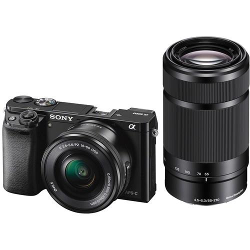 Sony Alpha a6000 Mirrorless Digital Camera with 16-50mm and 55-210mm Lenses