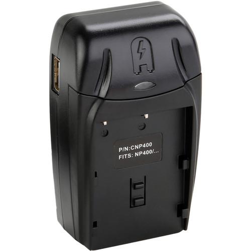 Watson Compact AC DC Charger Kit with Battery Adapter Plate for D-Li50 or BP-21