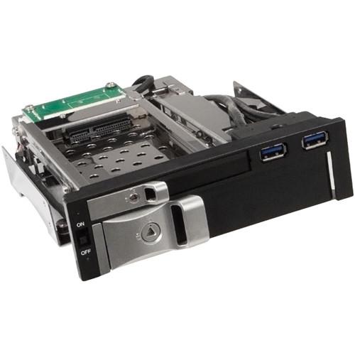 Kingwin KF-253-BK 2.5" and 3.5" Hard Drive Hot Swap Rack with USB 3.1 Gen 1 Hub