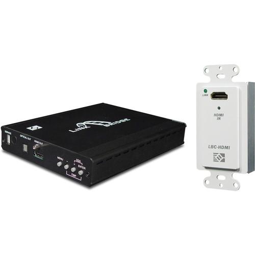 Link Bridge HDBaseT HDMI Wall Plate Transmitter & 5Play Auto-Scaling Receiver Kit