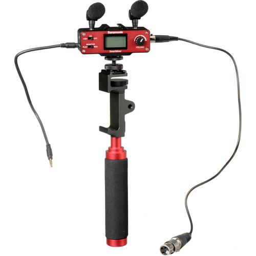 Saramonic SmartMixer - Audio Mixer Adapter Kit for iOS Android with Mics, Device Holder, and Grip