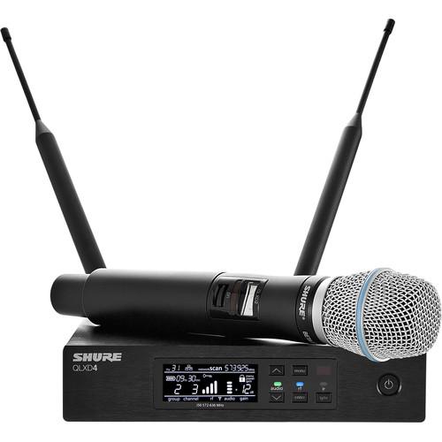 Shure QLXD24 B87A Handheld Wireless Microphone System