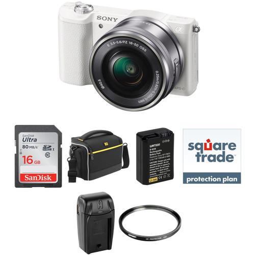 Sony Alpha a5100 Mirrorless Digital Camera with 16-50mm Lens Deluxe Kit