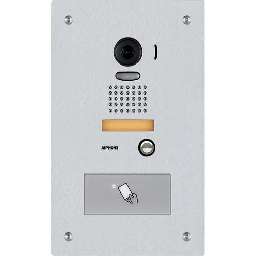 Aiphone JP Series Flush Mount Video Door Station with HID Proximity Card Reader