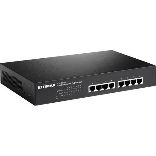 EDIMAX Technology GS-1008PH 8-Port Gigabit Ethernet Switch with 4 PoE Ports