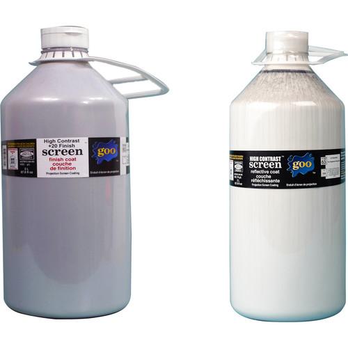 Goo Systems High Contrast 20 Finish Coat with High Contrast Reflective Coat Screen Goo Set