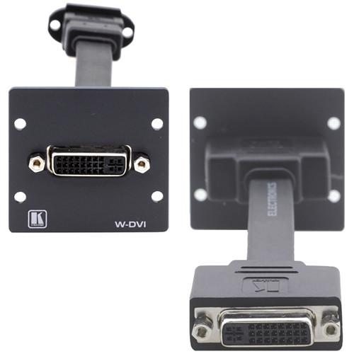 Kramer W-DVI Dual-Slot Wall Plate Insert with Female DVI-I