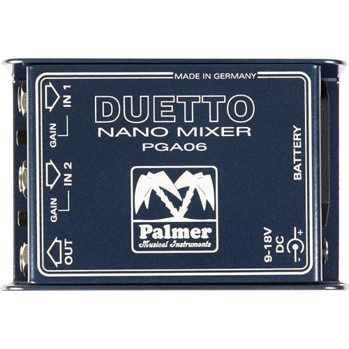 Palmer Duetto Nano Mixer for Guitars and Line Signals