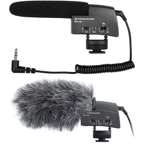 Sennheiser MKE400 Ultra Compact Shotgun Mic and Windjammer Kit