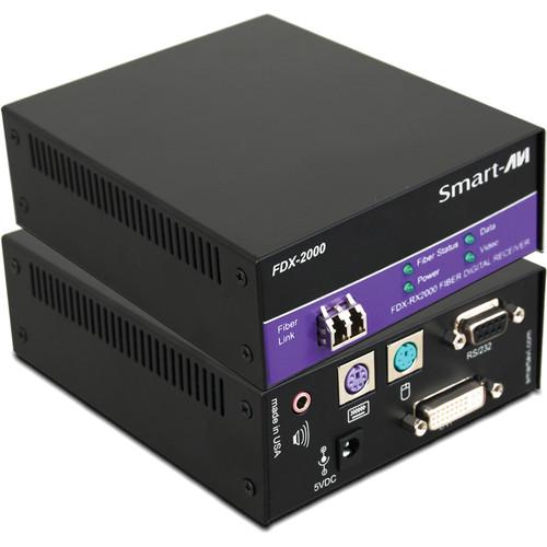 Smart-AVI FDX-RX2000S KVM DVI-D over Multimode Fiber Extender
