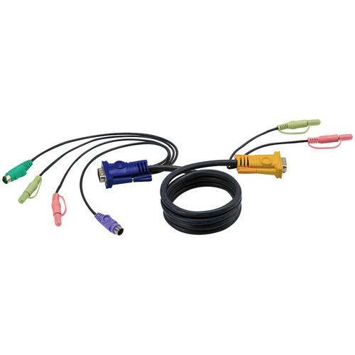 ATEN 2L-5301P SPHD-15 to VGA, PS 2, and Audio KVM Cable