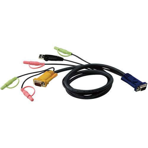 ATEN 2L-5301U USB KVM Cable with Audio Plugs