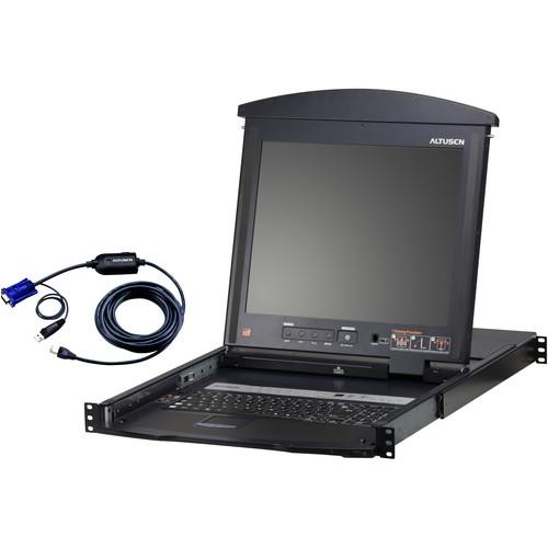 ATEN KL1516AMUKIT 16-Port CAT5 Dual Rail LCD KVM Switch
