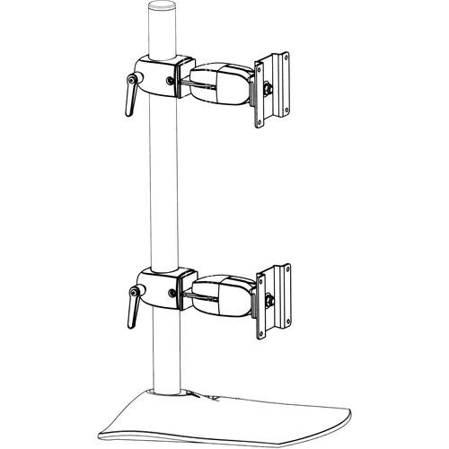 Ergotron DS100 Dual-Monitor Vertical Desk Stand