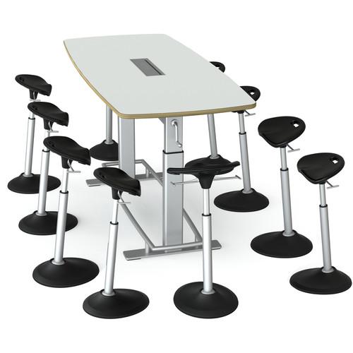 Focal Upright Furniture Confluence 8 Table and Ten Mobis Seat Bundle