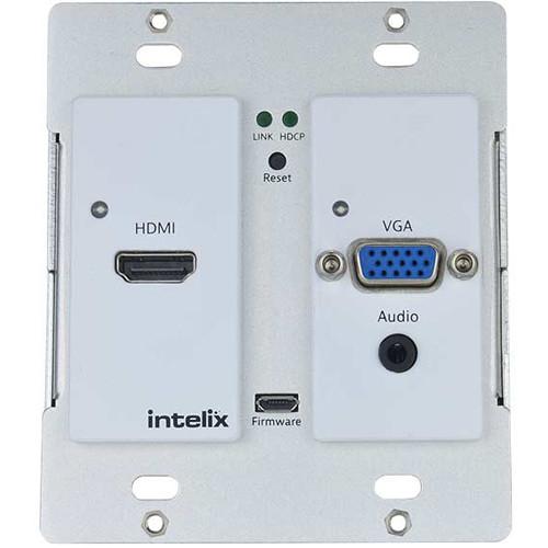 Intelix HDMI VGA Auto-Switching Wall Plate with HDBaseT Port