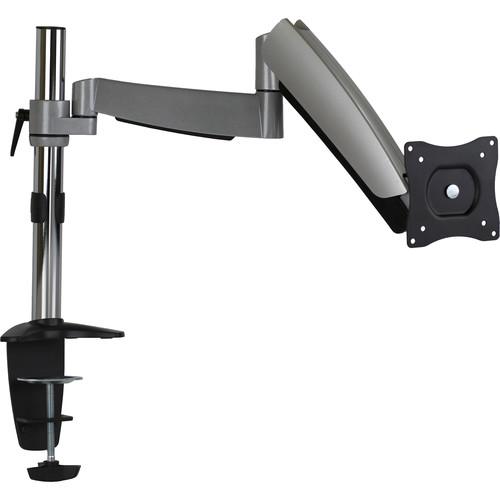 Mount-It! Height-Adjustable Monitor Desk Mount with Single Articulating Spring Arm