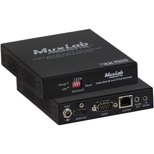 MuxLab Video Wall 4K HDMI over IP PoE Receiver