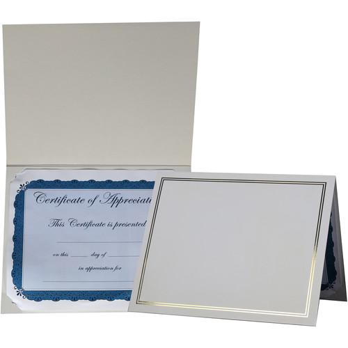 National Photo Folders White Gold Premier Certificate Holder