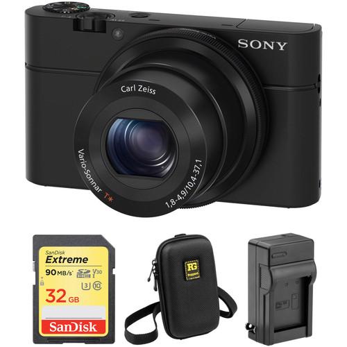 Sony Cyber-shot DSC-RX100 Digital Camera with Accessory Kit