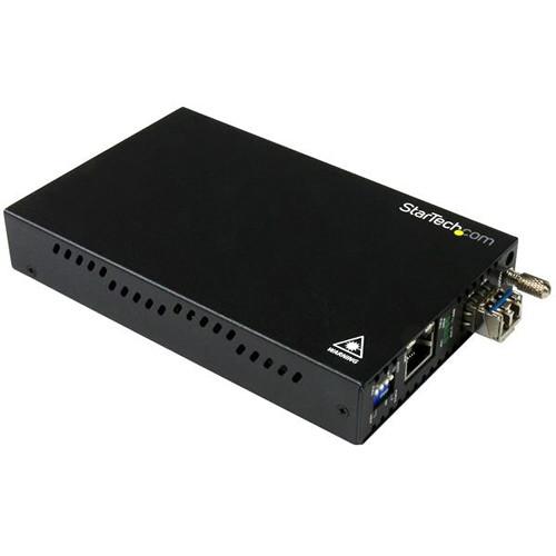 StarTech 1000 Mb s Gigabit Single-Mode Ethernet Copper to Fiber Media Converter