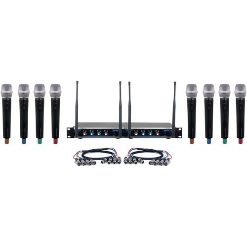 VocoPro Acapella-8 Eight-Channel Digital Wireless System with Handheld Microphones