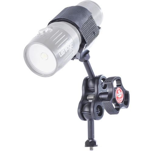Aquatica Delta 3 Light Saddle Adapter with Ball Mount and Double-Ball Clamp for Lighting Arm