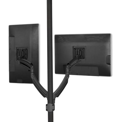 Chief K2P220B Kontour K2P Dual Monitor Manual Height-Adjustable Pole Mount Articulating Arms