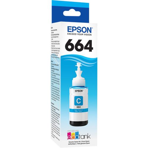 Epson T664 Cyan Ink Bottle
