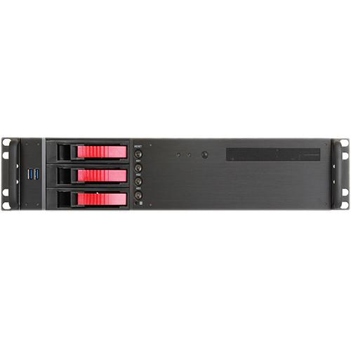 iStarUSA D-230HB-T 2U Compact 3 x 3.5" Bay Hotswap microATX Rackmount Chassis